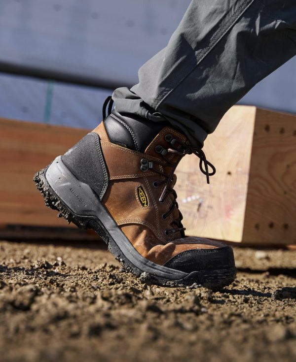 Men's Evanston 6 Waterproof Boot (Carbon Toe)  |  Bison/Black
