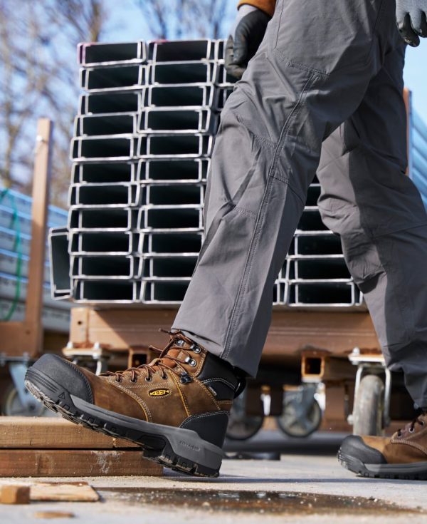 Men's Evanston 6 Waterproof Boot (Carbon Toe)  |  Bison/Black