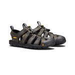 Men's Clearwater CNX Leather Sandal  |  Magnet/Black