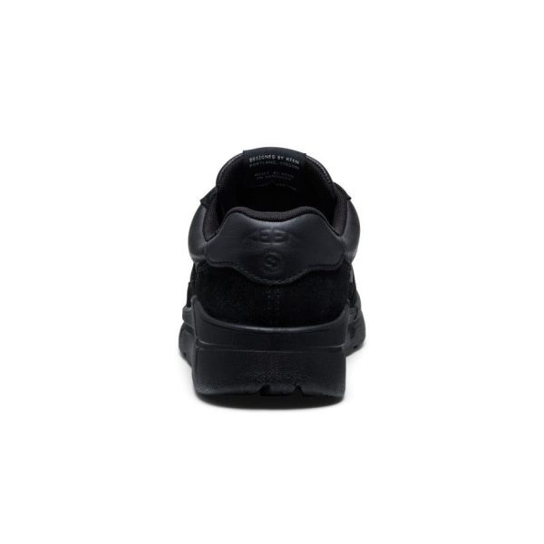 Men's KM2 Leather Jogger  |  Black/Black