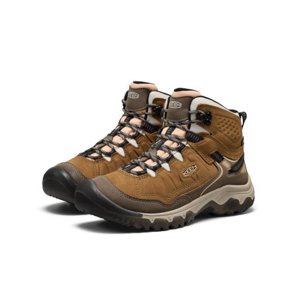 Women's Targhee IV Waterproof Hiking Boot | Coyote/Peach Fuzz