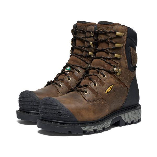 Men's CSA Camden 8 Waterproof Boot (Carbon-Fiber Toe) | Dark Earth/Black