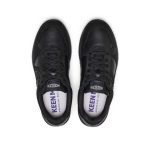 Men's KM2 Leather Jogger  |  Black/Black