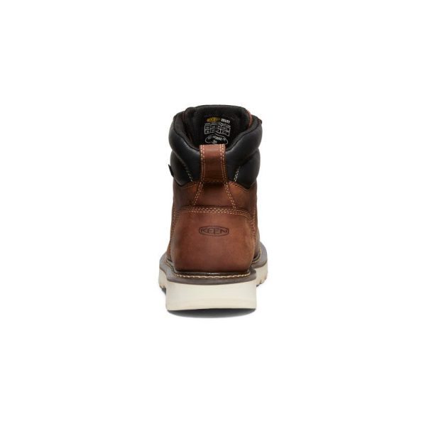 Men's Cincinnati 6 Waterproof 90° Heel Boot (Soft Toe) | Tuscan Red/Sandshell
