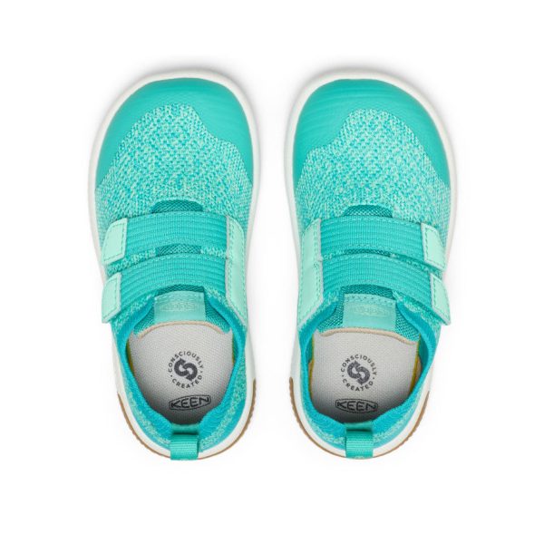 Little Kids' KNX Knit Double Strap  |  Bright Aqua/Cabbage