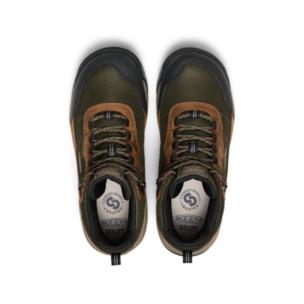 Men's Skokie Waterproof Work Boot (Soft Toe)  |  Forest Night/Black