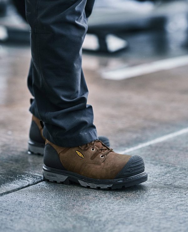 Men's Camden 8 Insulated Waterproof Boot (Carbon Toe) | Leather Brown/Black