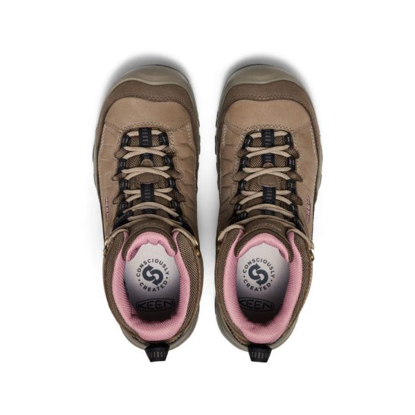 Women's Targhee IV Wide Waterproof Hiking Boot | Brindle/Nostalgia Rose