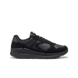 Women's KM2 Leather Jogger | Black/Black