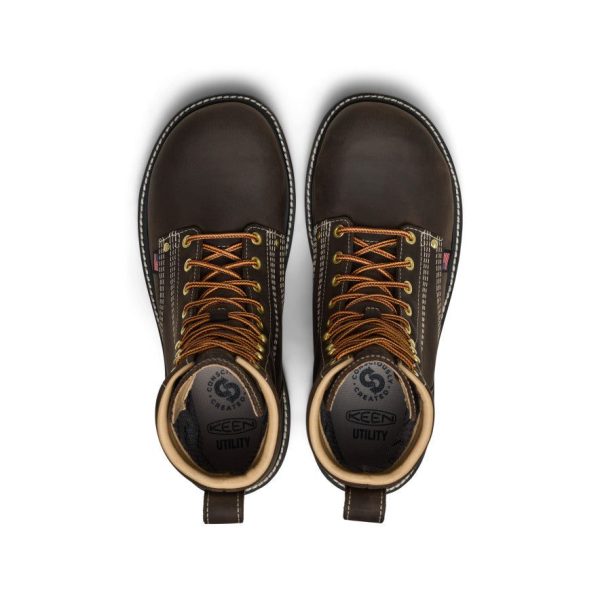 Men's Liberty 8 Waterproof 90° Heel Boot (Carbon Toe)  |  Coffee Bean/Black