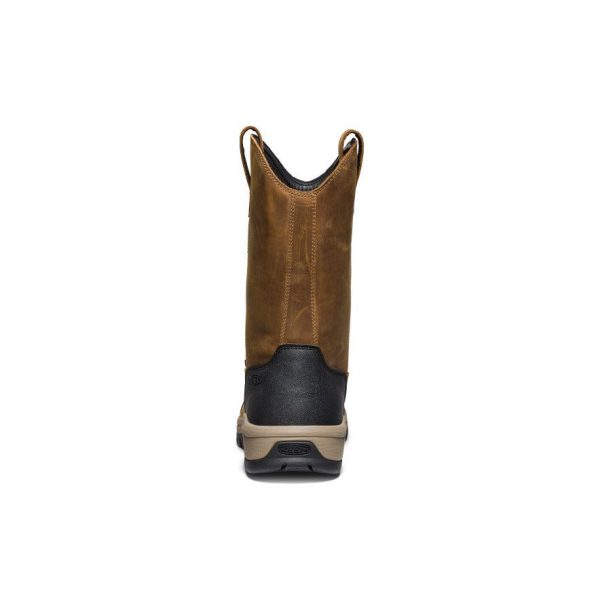 Men's Evanston Pull-On Waterproof Boot (Soft Toe)  |  Bison/Black