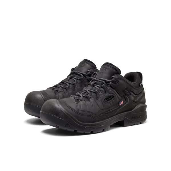 Men's Targhee IV Waterproof Work Shoe (Soft Toe)  |  Black/Black