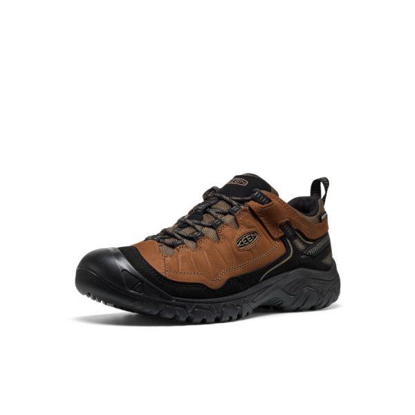 Men's Targhee IV Wide Waterproof Hiking Shoe  |  Bison/Black