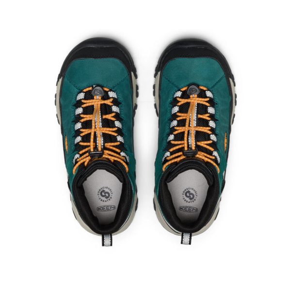 Big Kids' Targhee IV Waterproof Hiking Boot | Mediterranea/Flame Orange