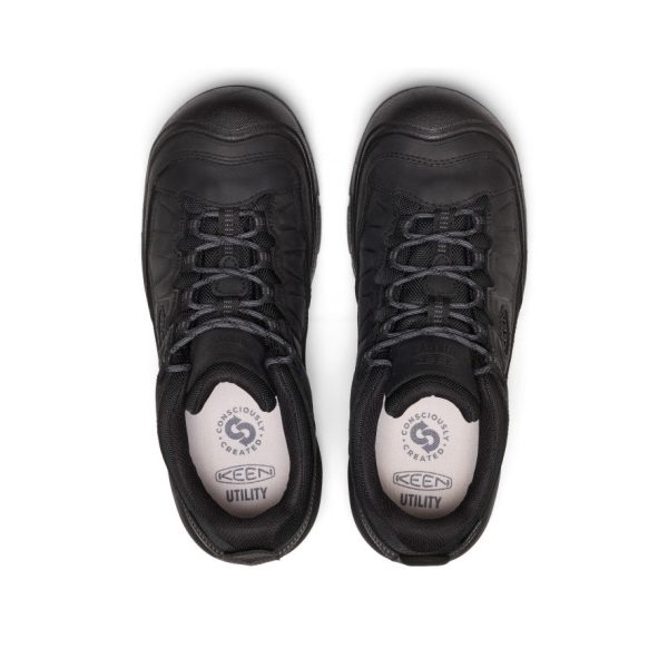 Men's Targhee IV Waterproof Work Shoe (Soft Toe)  |  Black/Black