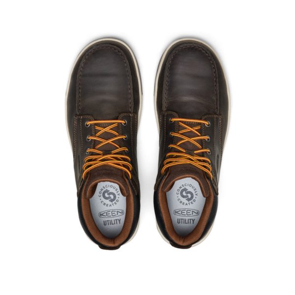 Men's Gibson Waterproof Work Boot (Carbon Toe) | Cascade Brown/Gum