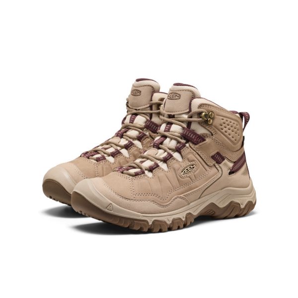 Women's Targhee IV Wide Waterproof Hiking Boot | Plaza Taupe/Huckleberry