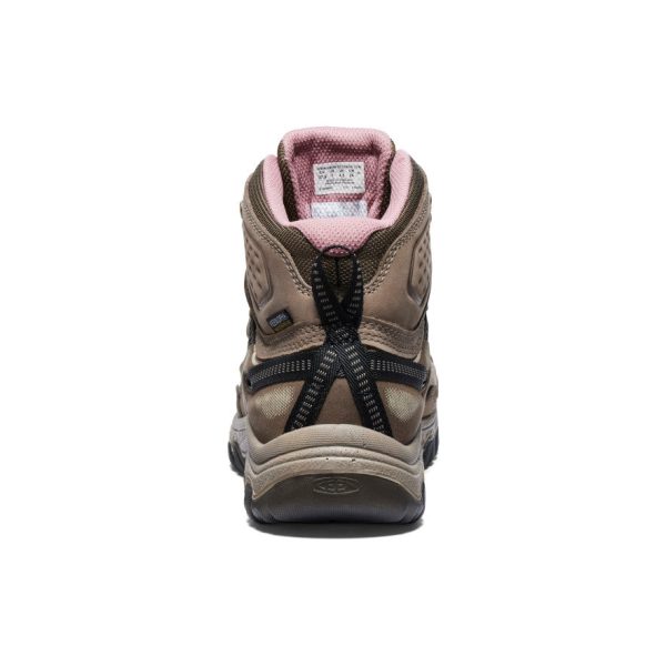 Women's Targhee IV Wide Waterproof Hiking Boot  |  Brindle/Nostalgia Rose