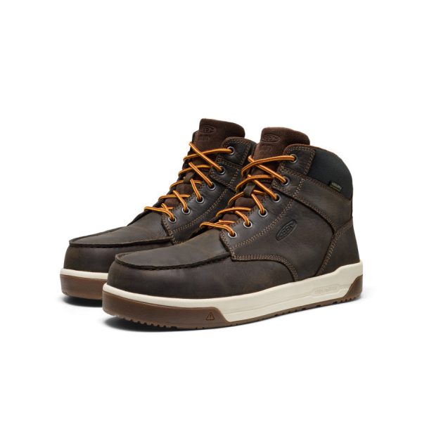 Men's Gibson Waterproof Work Boot (Carbon Toe) | Cascade Brown/Gum