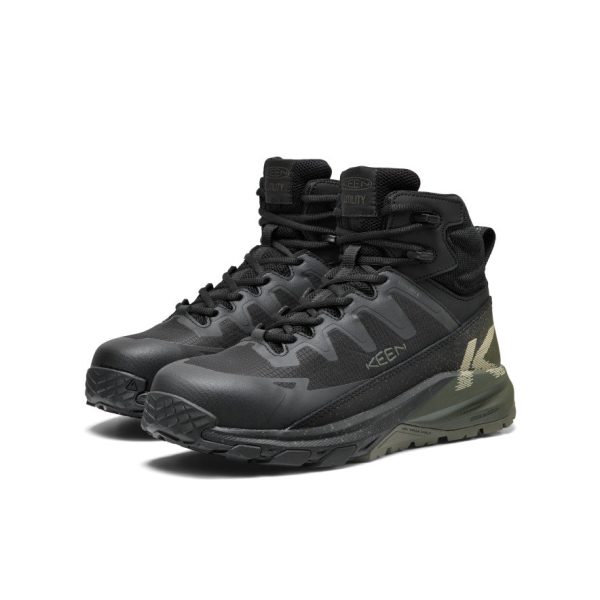 Men's Targhee Blur Waterproof Work Boot (Carbon Toe) | Forest Night/Black