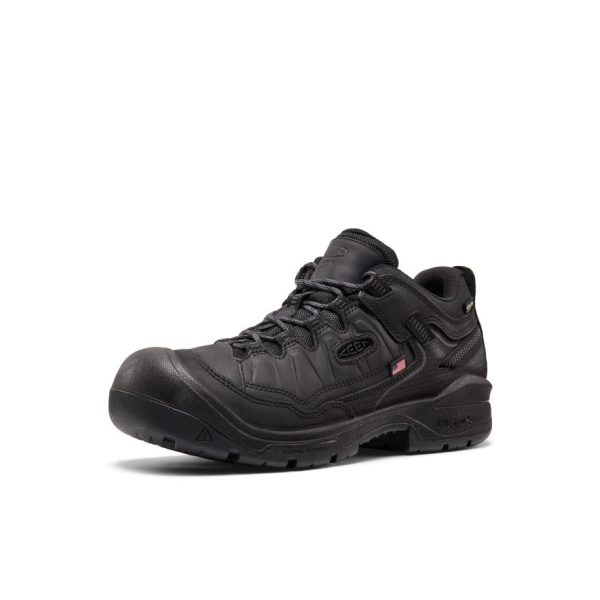 Men's Targhee IV Waterproof Work Shoe (Soft Toe)  |  Black/Black