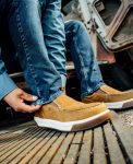 Men's Gibson Slip-On Work Shoe (Carbon Toe) | Belgian/Gum