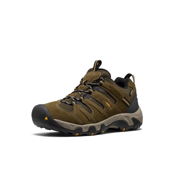 Men's Koven Waterproof Hiking Shoe | Dark Olive/Symphonic Sunset
