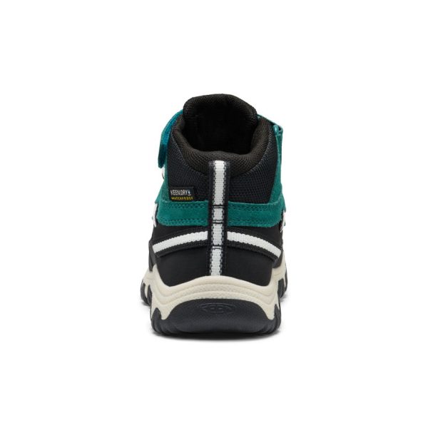 Little Kids' Targhee IV Waterproof Hiking Boot  |  Mediterranea/Flame Orange
