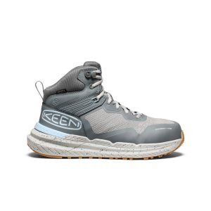 Women's Synchro Waterproof Work Boot (Carbon Toe)  |  Steel Grey/Gum