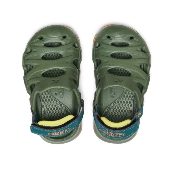 Toddlers' HyperFLT Clog  |  Bronze Green/Orange Peel